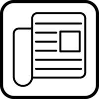 Newspaper Vector Icon