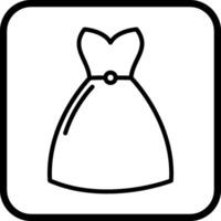 icono de vector de vestido de cóctel