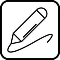 icono de vector de lápiz