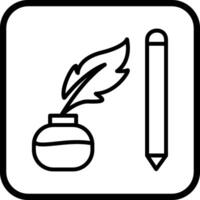 Writing Equipment Vector Icon