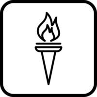 Museum Torch Vector Icon