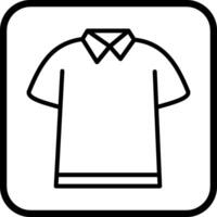 icono de vector de camisa de polo