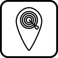 objetivo ubicación ii vector icono