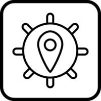 Location Settings Vector Icon