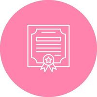 icono de vector de certificado