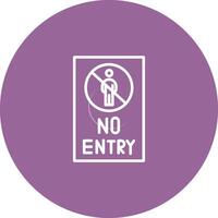 No Entry Sign Vector Icon