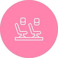 Seats in Plane Vector Icon