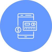 Mobile Banking Vector Icon