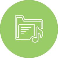 Music Folder Vector Icon