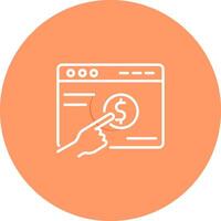 Pay Per Click Vector Icon