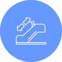 icono de vector de escalera mecánica horizontal