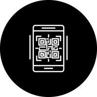 icono de vector de código qr