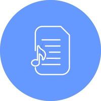 Audio Document Vector Icon