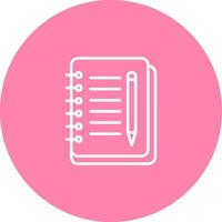 Notebook And Pen Vector Icon