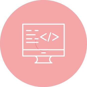 icono de vector de codificación