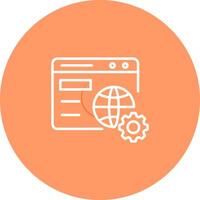 Browser Setting Vector Icon