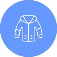 icono de vector de chaqueta de invierno