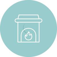 Fireplace Vector Icon