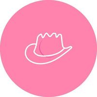 icono de vector de sombrero de vaquero