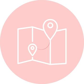 icono de vector de mapa