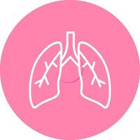 icono de vector de pulmones