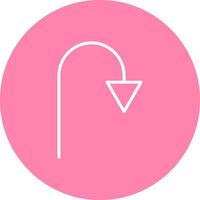 Arrow Pointing Down Vector Icon