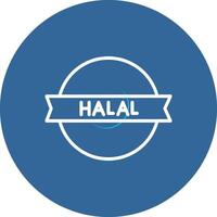 Halal Sticker Vector Icon