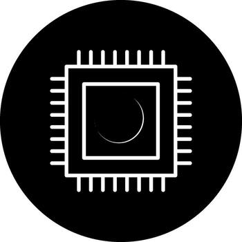 icono de vector de cpu