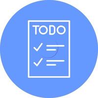 icono de vector de lista de tareas