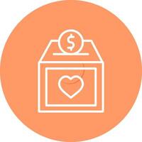 Charity Box Vector Icon