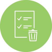Trash List Vector Icon