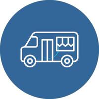 Fast Food Truck Vector Icon