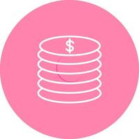 Stack of Coins Vector Icon