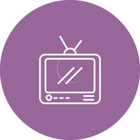 Television Broadcast Vector Icon