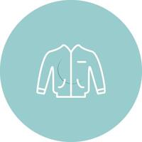 icono de vector de chaqueta