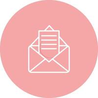 icono de vector de documentos de correo electrónico