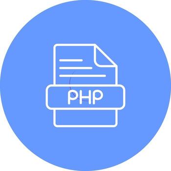 icono de vector de php