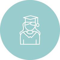 Female Graduate Vector Icon