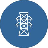 icono de vector de torre de electricidad