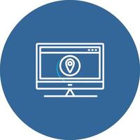 Location Web Advertising Vector Icon