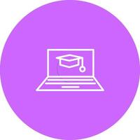 Online Degree Vector Icon