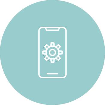 icono de vector de desarrollo de aplicaciones móviles
