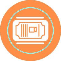 Cinema Ticket Vector Icon