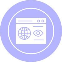 Web Visibility Vector Icon