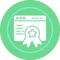 Web Award Vector Icon