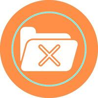 Cancel Folder Vector Icon