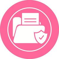 Shield Folder Vector Icon