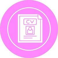 CV Vector Icon