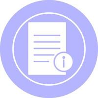 Information Document Vector Icon