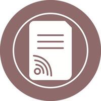 Wifi Documents Vector Icon